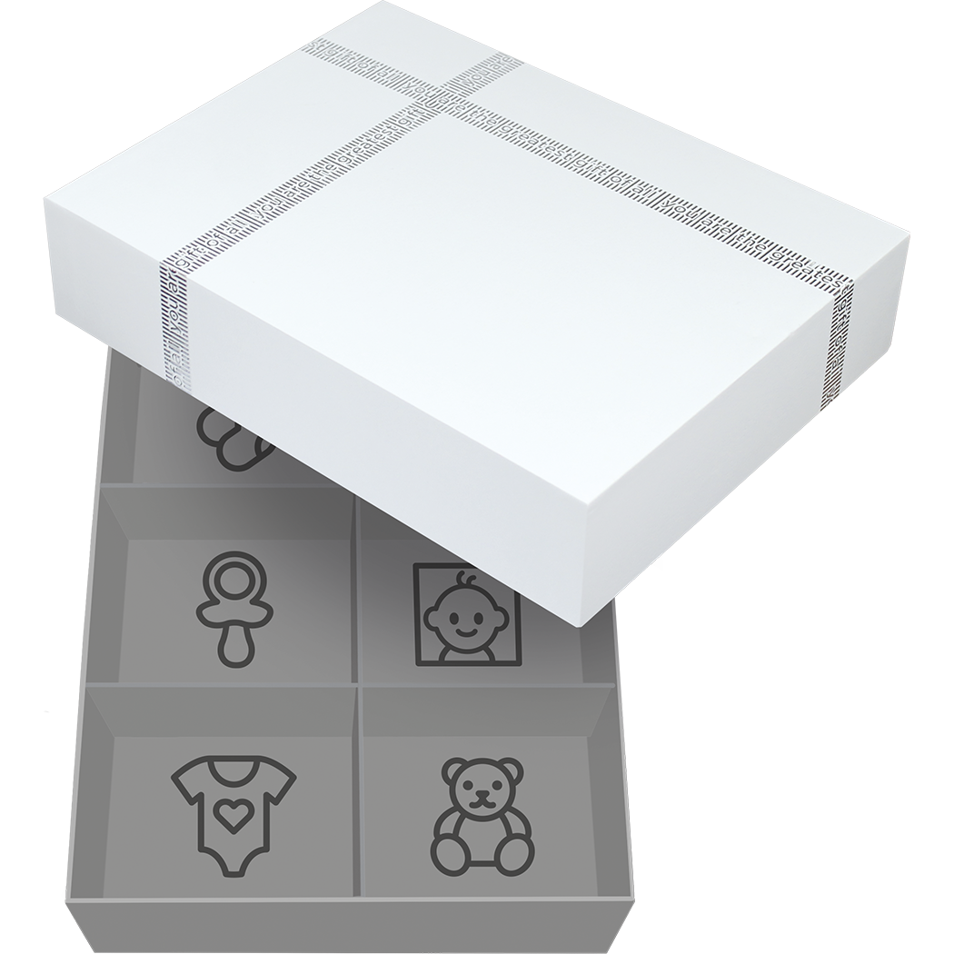 Dooky Gift Set Ornament Kit & Memory Box 10 cm Silver