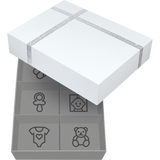 Dooky Gift Set Ornament Kit & Memory Box 10 cm Silver