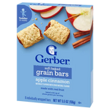 Gerber Soft Baked Grain Bars Apple Cinnamon Naturally Flavored Snack – Toddler