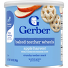 Gerber Teether Wheels Apple Harvest Naturally Flavored Baby Snack β Crawler Stage