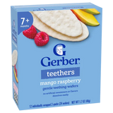 Gerber Mango Raspberry Teething Wafers Baby Snacks – Crawler Stage
