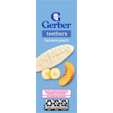 Gerber Gentle Teething Wafers Banana & Peach Baby Snack – Crawler Stage