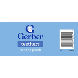Gerber Gentle Teething Wafers Banana & Peach Baby Snack – Crawler Stage