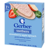 Gerber Strawberry Apple Spinach Teething Wafers Baby Snack – Crawler Stage