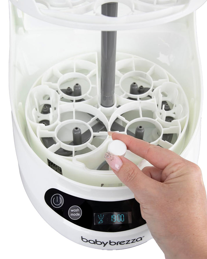 Baby Brezza Descaling Tablets Bottle & Dish Cleaner-Baby Safe-Hypoallergenic & Fragrance Free