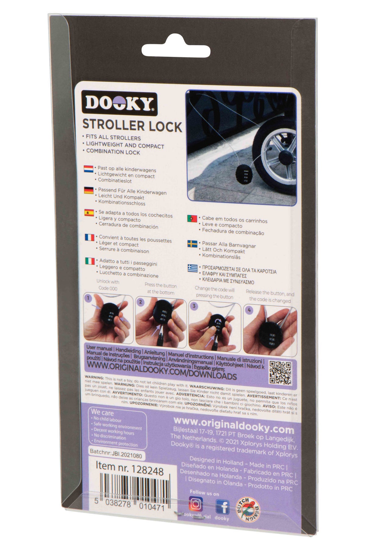 Dooky Stroller Lock One Size Black