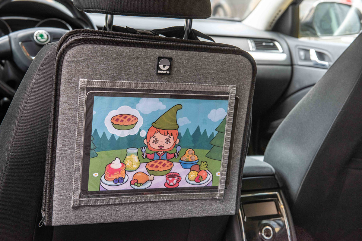 Dooky Backseat travel Tray - Grey