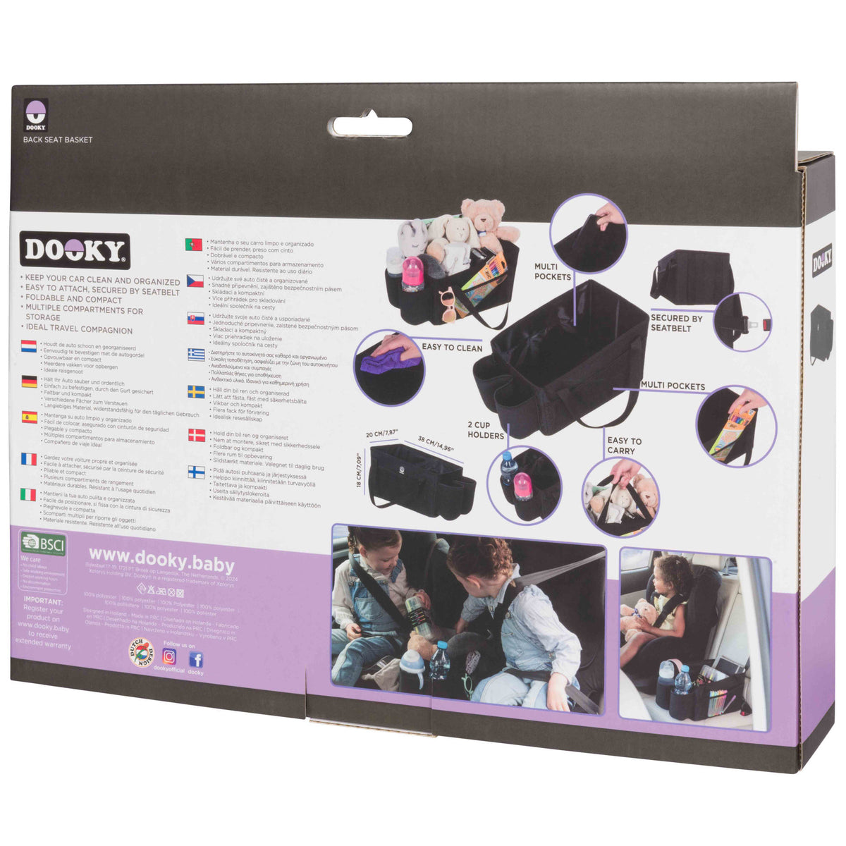 Dooky Back Seat Multi Purpose Basket