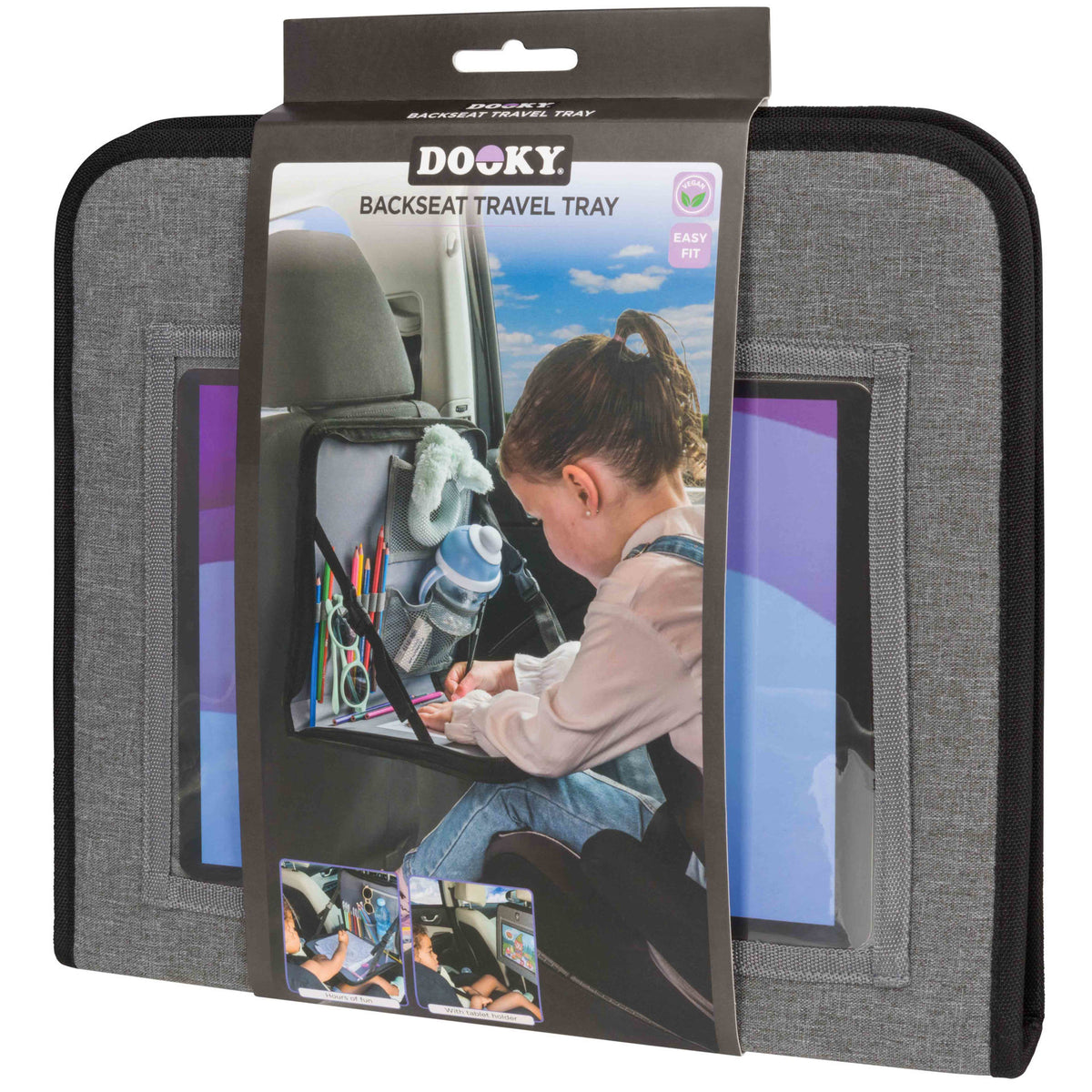 Dooky Backseat travel Tray - Grey
