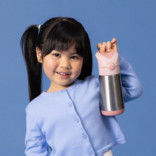 B Box Insulated Drink Bottle Sipper 350 Ml - Blush Crush