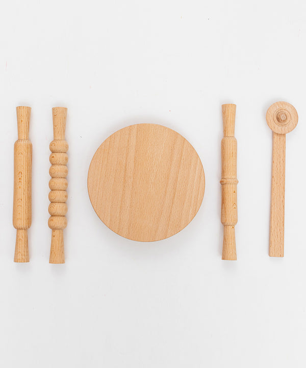 Hilife Kids Clay Time Rolling Pin & Board 34.5 x 25 cm Multicolor
