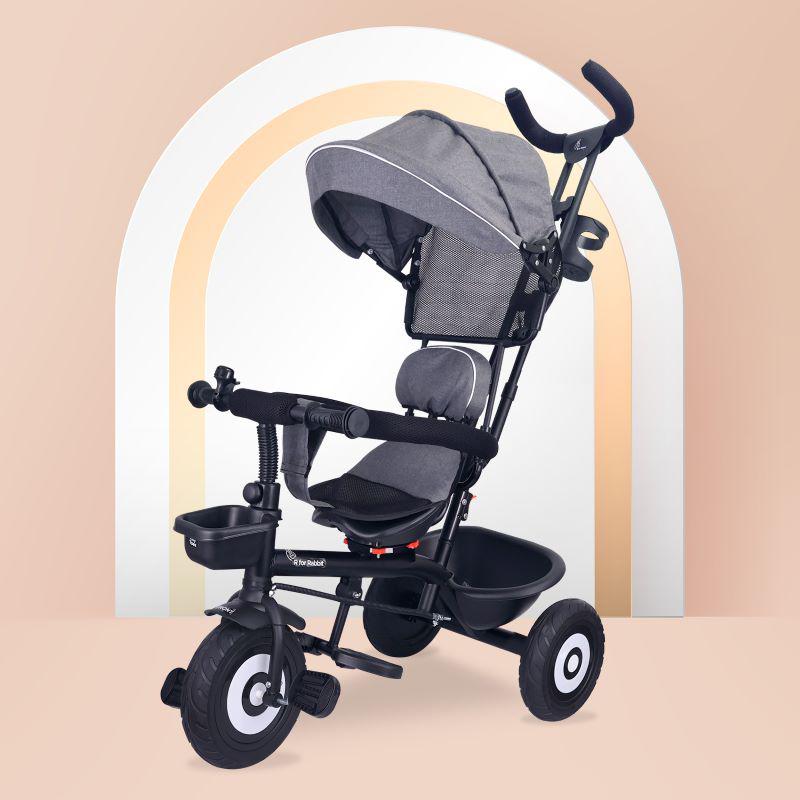 R For Rabbit Tiny Toes T40 Plus Tricycle For Kids Grey Black The Moms Darling Baby Shop