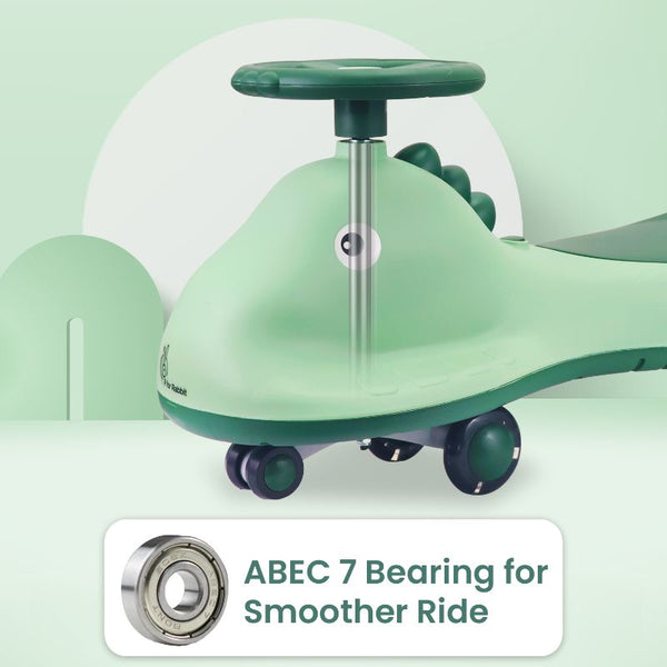 R For Rabbit Iya Iya Dino Swing Ride On Car - Sea Green
