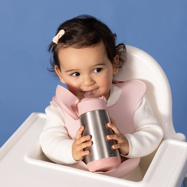B Box Insulated Drink Bottle Sipper 350 Ml - Blush Crush