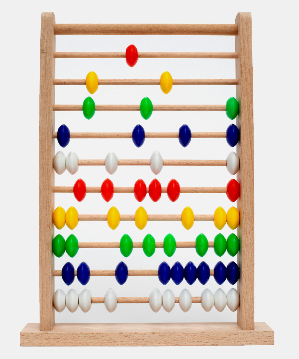 Hilife Jr. Busy Bead Abacus Educational Wooden Toy 3Y+ Multicolor