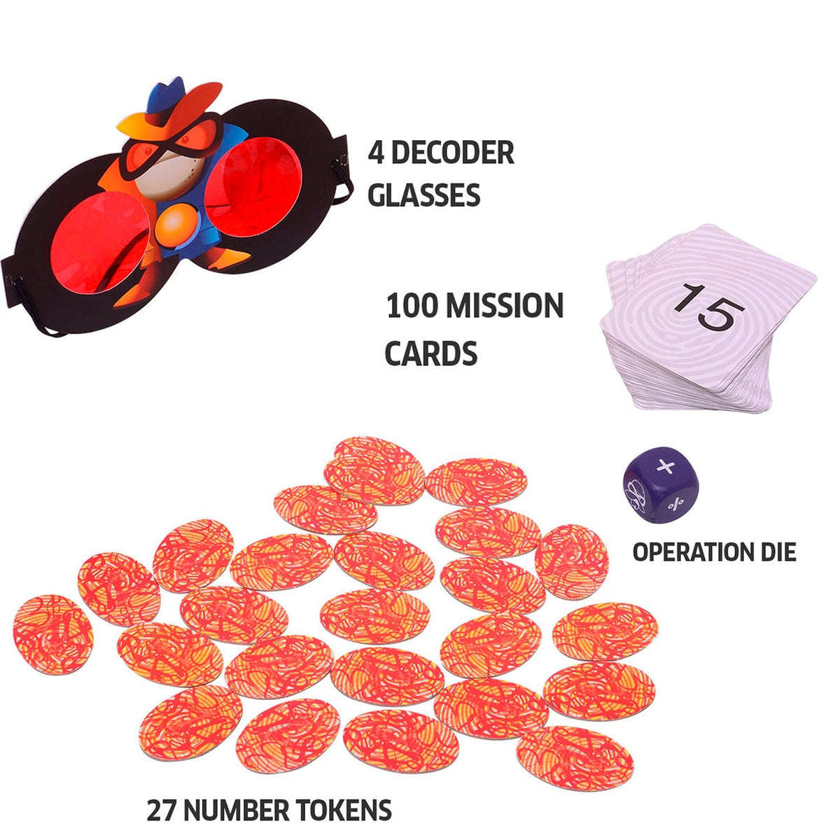 Chalk and Chuckles Super Math Spy Game 26.7 × 21.6 × 4.6 cm Multicolor