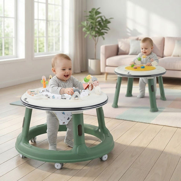 R For Rabbit Little Feet Hopper Baby Walker - Green White