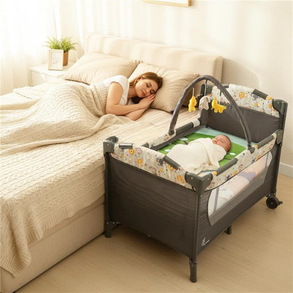 R For Rabbit Hide N Seek Bliss Cot - Black Multi