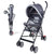 R for Rabbit Stroller Pixie Black Grey