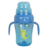 Hopop Spill-Proof Sipper Cup with Spout & Straw 210 ml Blue