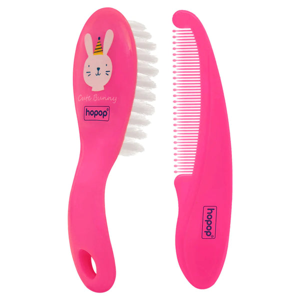 Hopop Soft Bristle Comb & Brush Set