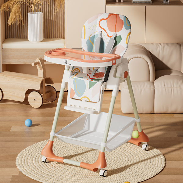 R For Rabbit High Chair Marshmallow Abstract Peach
