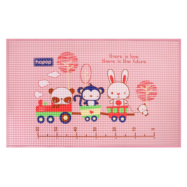 Hopop Air Filled Multipurpose Waterproof Massage Mat - Train Pink