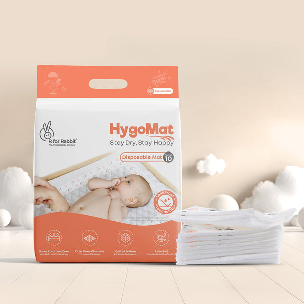 R For Rabbit HygoMat – Soft, Anti-Bacterial & Leak-Proof Disposable Hygiene Mat for Babies