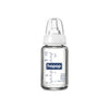 Hopop Premium Slim Neck Glass Feeding Bottle 125ml White