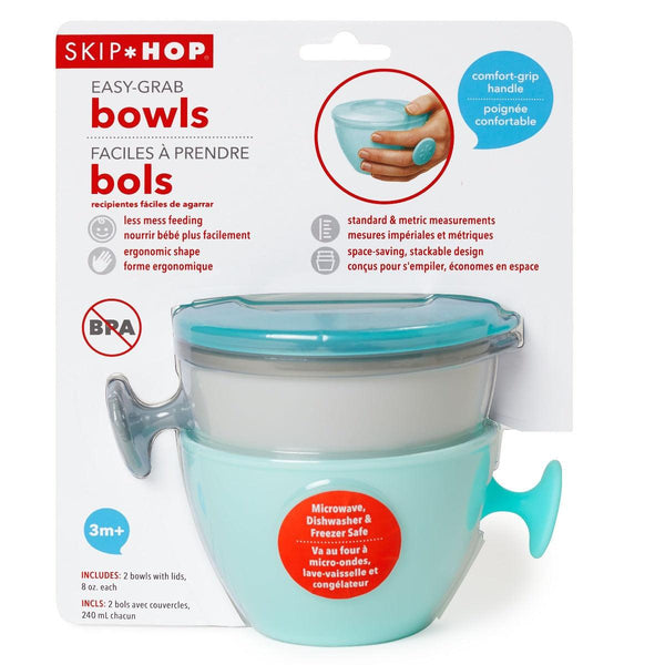 Skip Hop Easy-Grab Bowls Grey-Teal