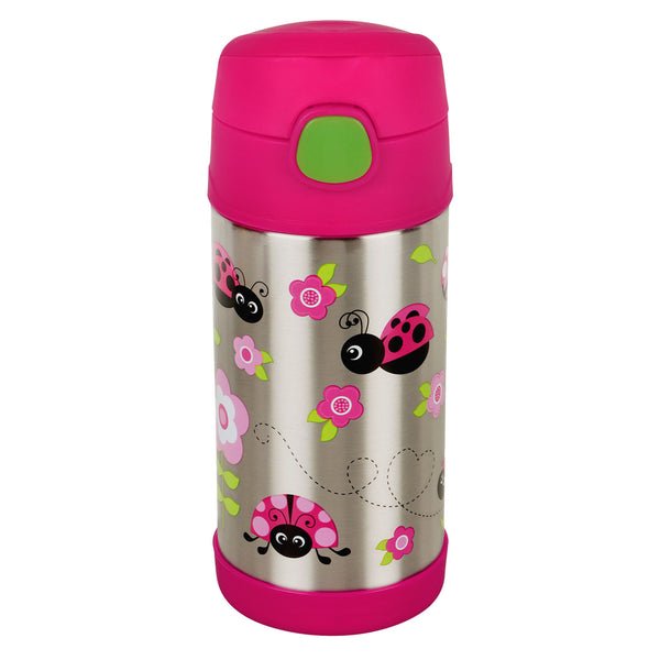 Hopop Insulated Stainless Steel Sipper With Straw- Lady Bug 300ML