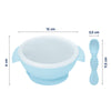 Hopop Silicone Bowl & Spoon with Suction Base Blue 6M+