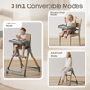 R For Rabbit 3 in 1 Walnut High Chair - Dark Grey