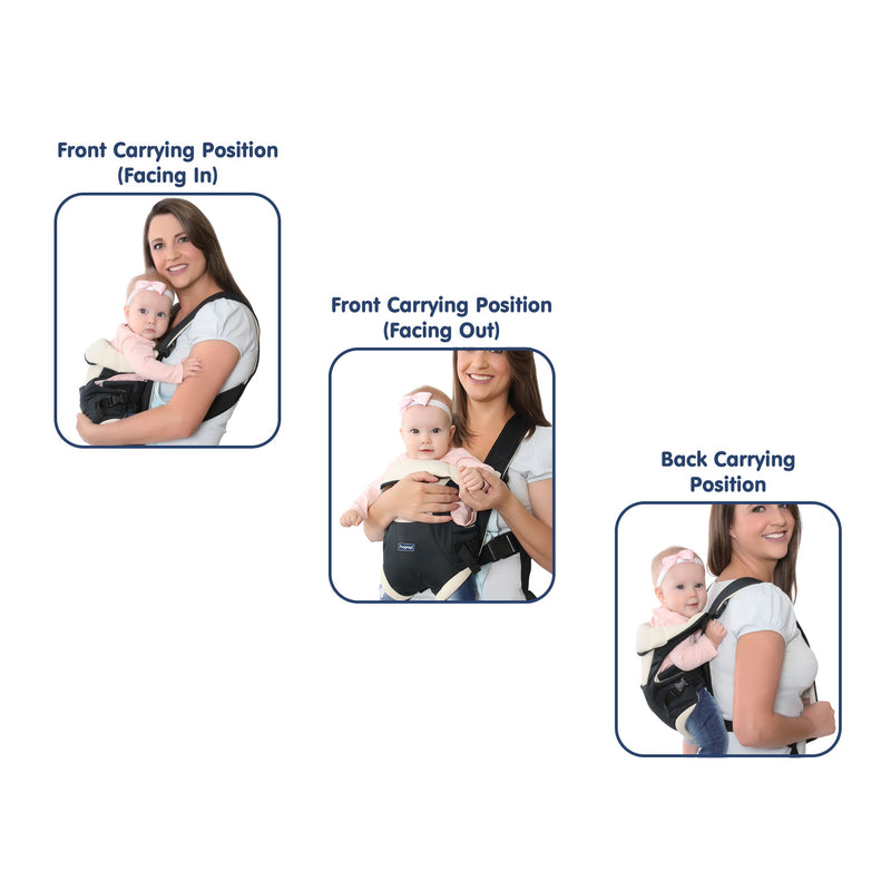 Hopop 3-in-1 Cuddle Me Baby Carrier 3-12 Months Grey
