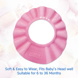 Hopop Bathing Shower Cap Shampoo Hat Adjustable Pink