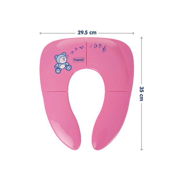 Hopop Foldable & Portable Travel Friendly Toilet Seat - Pink