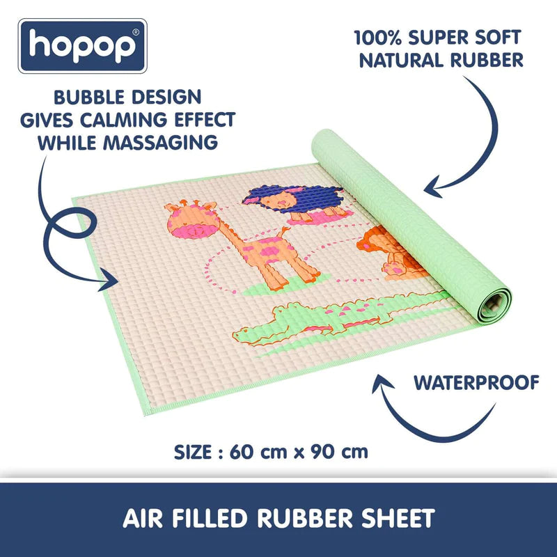 Hopop Multipurpose Baby Massage Mat & Waterproof Diaper Changing Mat Animal