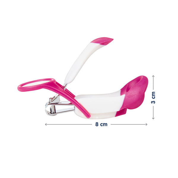 Hopop Nail Clipper with Magnifying Lens - Pink