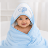 Babiano Soft & Absorbent Elephant Baby Hooded Towel – Blue