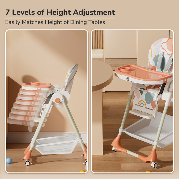 R For Rabbit High Chair Marshmallow Abstract Peach