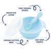 Hopop Silicone Bowl & Spoon with Suction Base Blue 6M+