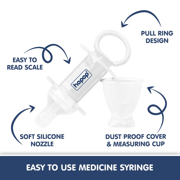 Hopop Multipurpose Baby Oral Medicine Dispenser & Feeding Syringe