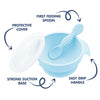 Hopop Silicone Bowl & Spoon Set with Suction Base & Snap-On Lid One Size