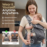 R for Rabbit Solo Wrap Comfy 5-in-1 Baby Carrier 4–36M Up to 20kg – Charcoal Grey