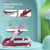 R for Rabbit Baby Walker Little Feet - Red