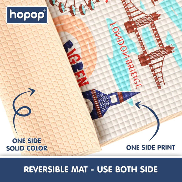 Hopop Air Filled Natural Rubber Massage Mat - London