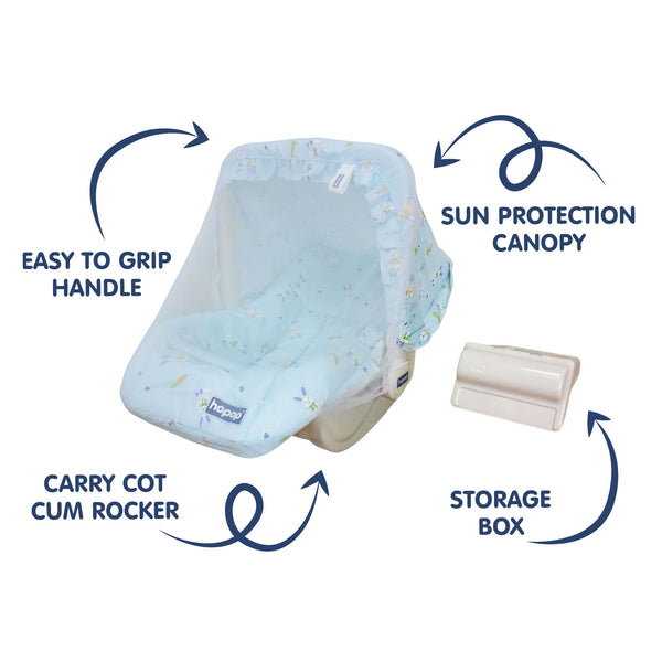 Hopop 5 in 1 Comfy Baby Carry Cot 0M+ Assorted