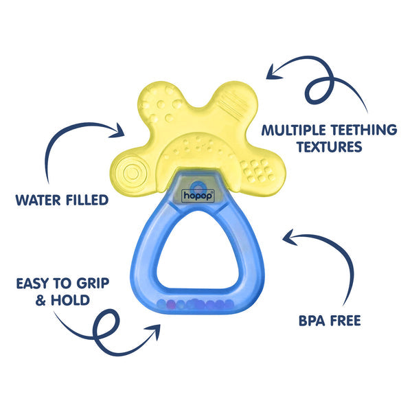 Hopop Water Filled Cooling Teether for Baby - Assorted