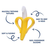 Hopop Easy Grip Banana-Shaped Silicone Baby Teether 3M+ Blue