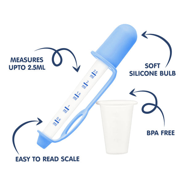 Hopop Medicine Dropper & Dispenser Blue